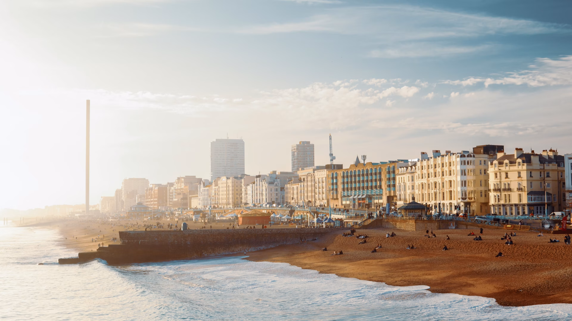 Brighton beach and the i360